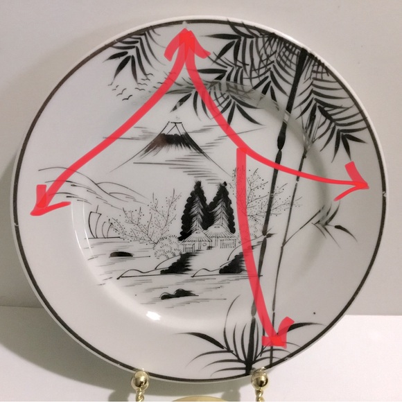 Vintage Kutani Porcelain Lithophane 3 piece set - Picture 15 of 15